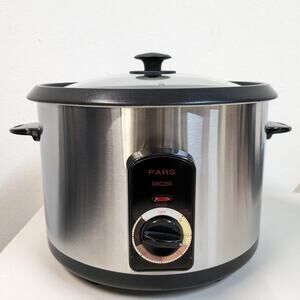 Pars Automatic Persian Rice Cooker Tahdig Rice Maker-Stainless-20 Cup-USED-M108